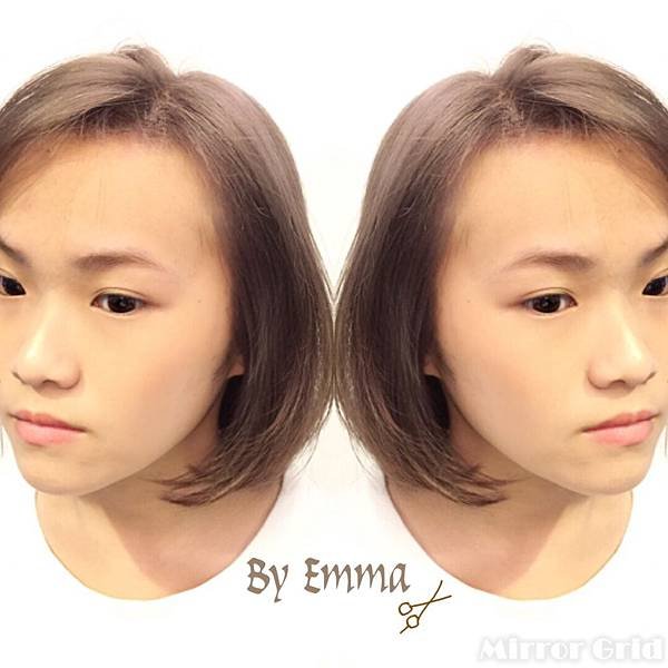 image女生短髮染髮奶茶色