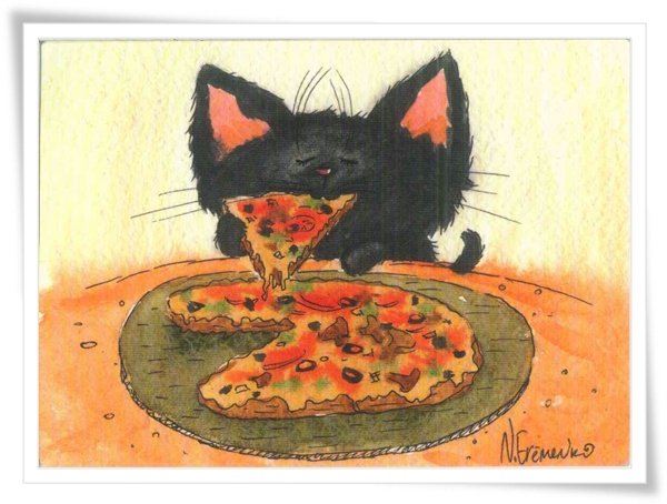 cat pizza