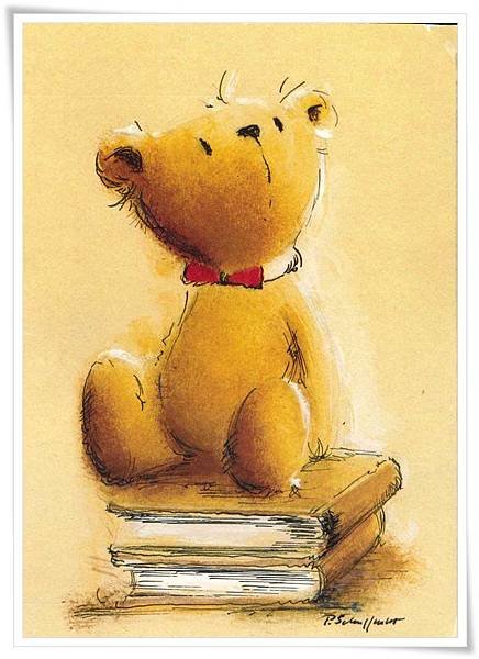 teddy sit on books.jpg