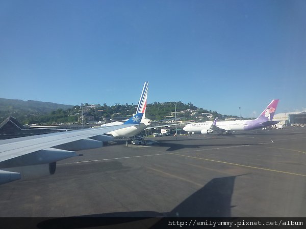 到大溪地只有四家航空公司，法航 夏威夷航空 大溪地nui航空 紐西蘭航空