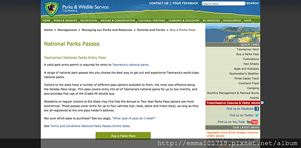 FireShot Capture 2 - Parks %26; Wildlife Service - National Parks Passe_ - http___www.parks.tas.gov.au_.png