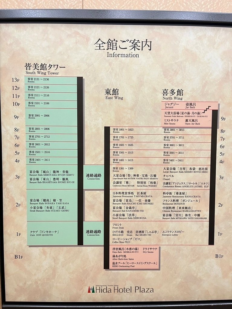 【日本】飛驒廣場飯店 飛騨高山温泉 ひだホテルプラザ．HID