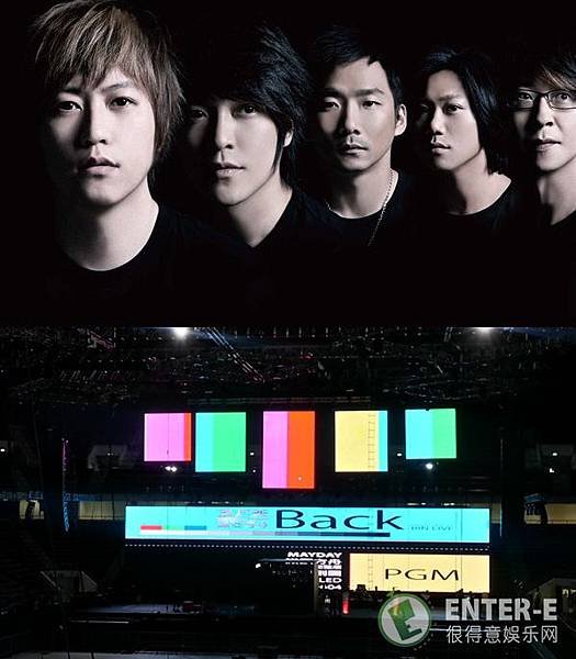 五月天大马演唱会的舞台搭建刚完成！