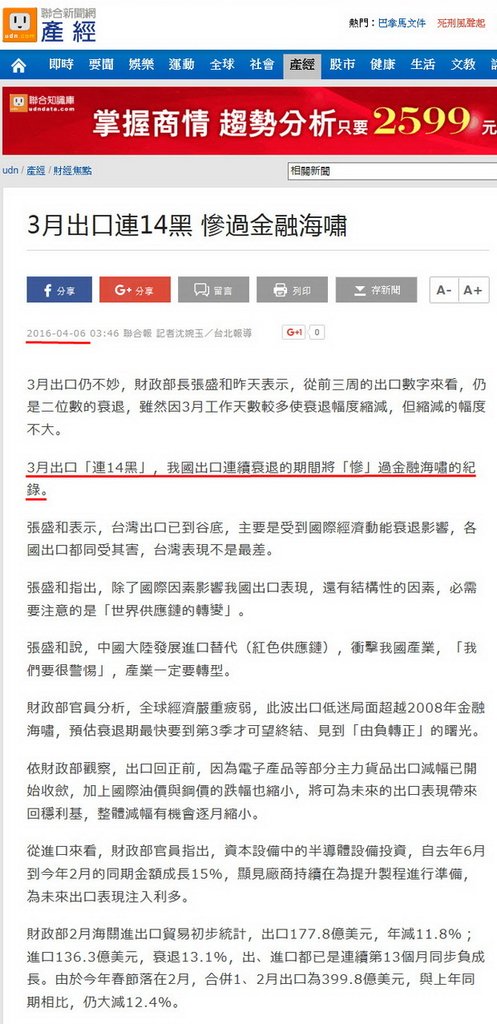 3月出口連14黑 慘過金融海嘯-2016.04.06.jpg