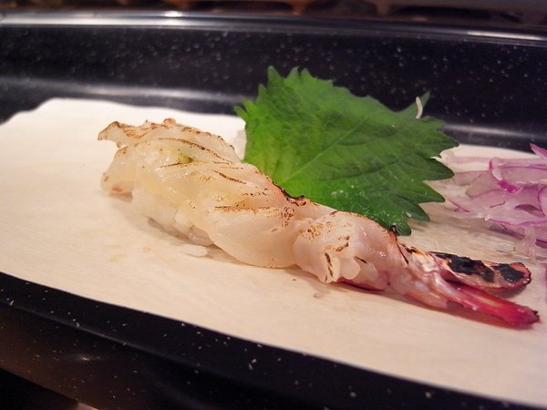 明蝦握壽