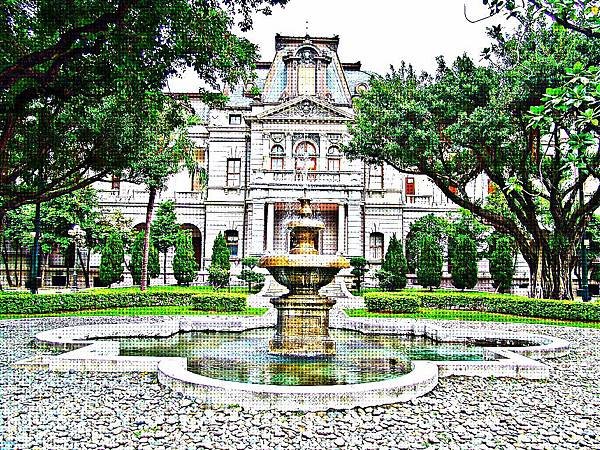 臺灣總督官邸(臺北賓館)西式南庭院