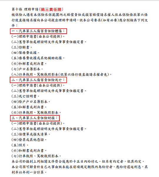 第三責任險理賠文件條款.png