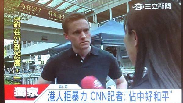 香港佔中採訪cnn