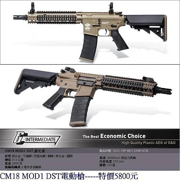 G&amp;G CM18 MOD1 DST電動槍.JPG