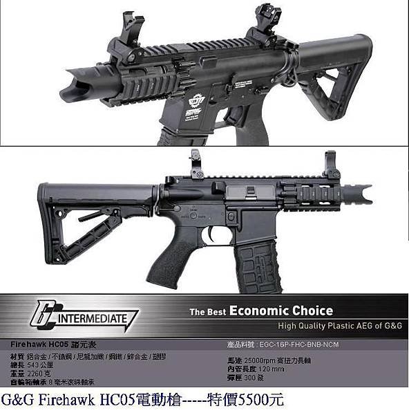 G&amp;G Firehawk HC05電動槍.JPG