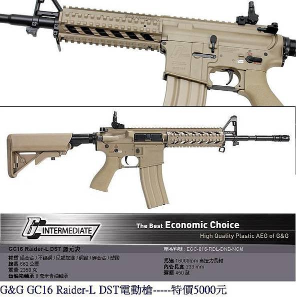 G&amp;G GC16 Raider-L DST電動槍.JPG