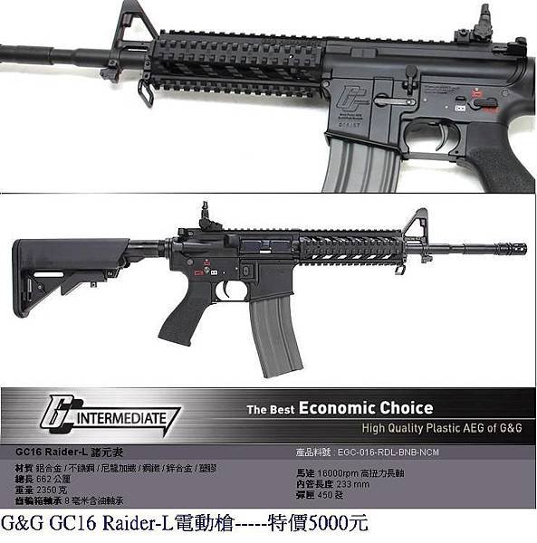 G&amp;G GC16 Raider-L電動槍.JPG