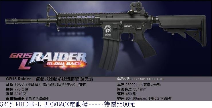 G&amp;G GR15 Raider-L氣動式連動系統塑膠版電動槍.JPG