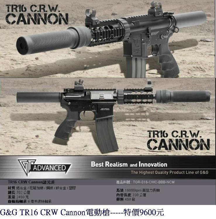 G&amp;G TR16 CRW Cannon電動槍.JPG