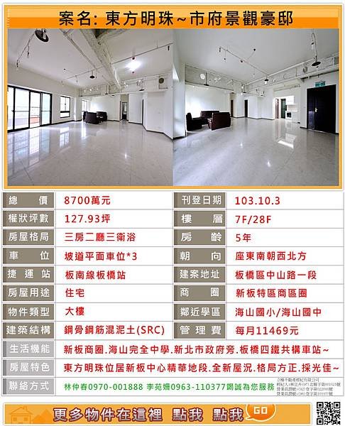 新板特區、新板房市、緊臨新店捷運站 投資佳地、台北區店面、商辦、豪宅房產經理人林仲春為您服務~