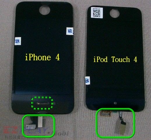 iPod Touch 4面板破裂，連液晶也必須更換！4