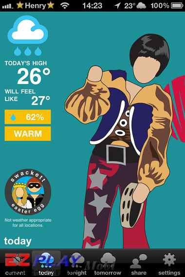 用Swackett 看天氣狀況穿搭衣物10