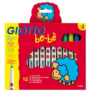 【義大利 GIOTTO】可洗式寶寶彩色筆(6色)