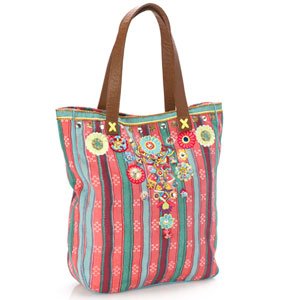 Accessorize - Striped Pyjama Flower Embellished Shopper.jpg