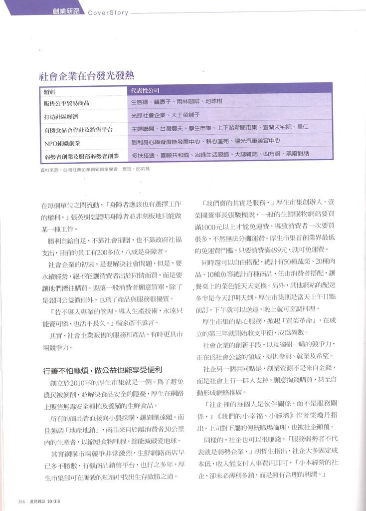 遠見雜誌-專訪厚生市集1