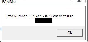 ramdisk error