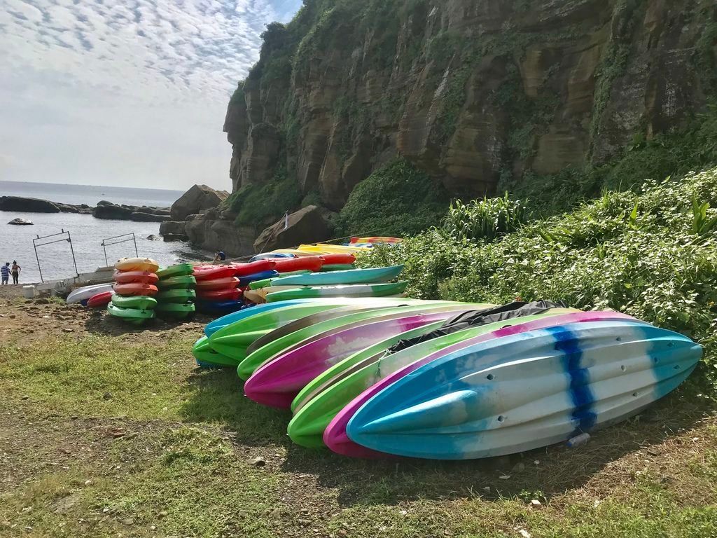 北海岸一日遊之新北瑞芳景點-象鼻岩.酋長岩是玩獨木舟的絕佳地點