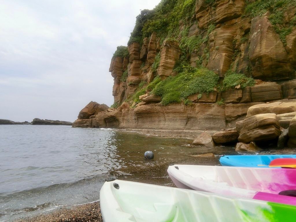 北海岸一日遊之新北瑞芳景點-象鼻岩.酋長岩是玩獨木舟的絕佳地點