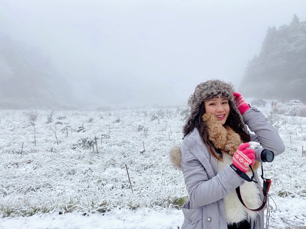 宜蘭大同鄉景點-來台7甲線思源埡口，欣賞被雪包覆的銀白森林