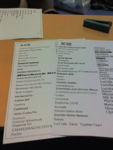 終於把這個字型字典做好了