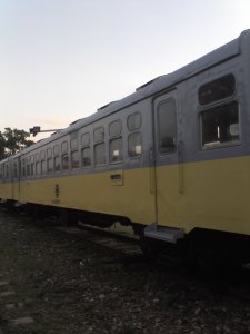 可惜不能進去火車裡面