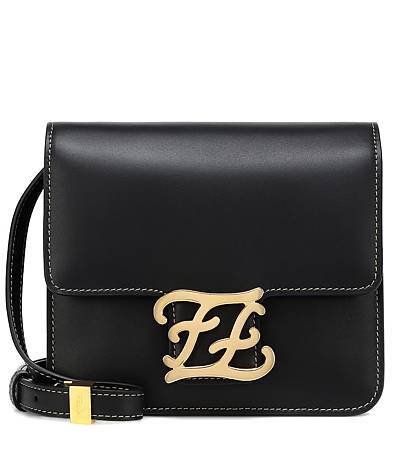 Fendi Karligraphy Small leather shoulder bag