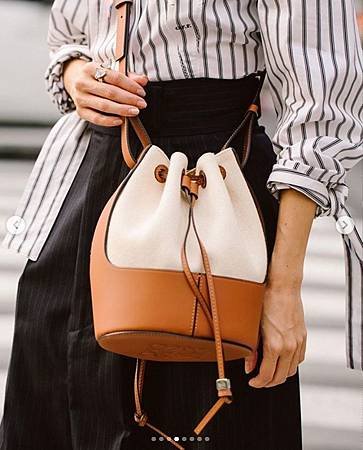 Loewe Balloon small cotton-canvas and leather bucket bag