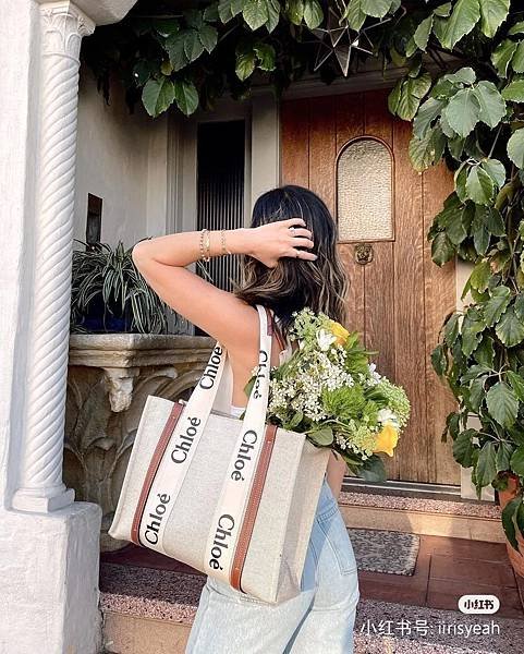 Chloe-WOODY-TOTE-帆布包