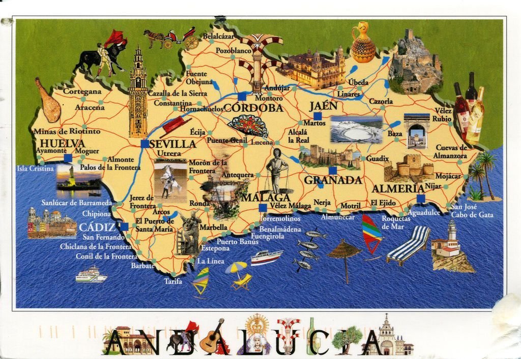 Map of Andalucia