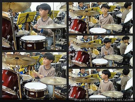 20120322 弟弟第一次爵士鼓課期末表演