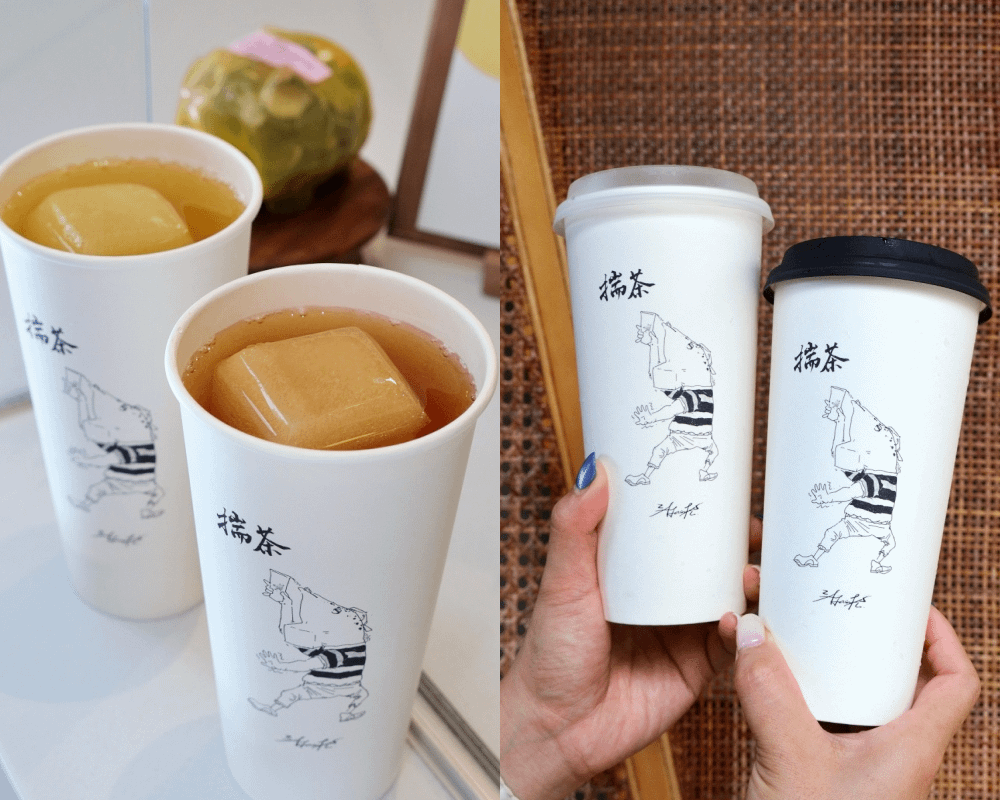台南北區美食【揣茶】茶飲加入專屬茶冰磚，喝到最後一口一樣好滋