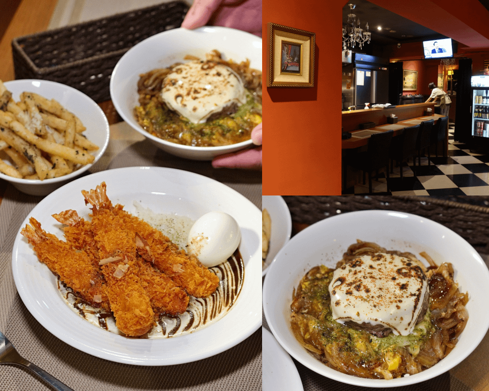 台南晚餐宵夜【9969洋食屋】深夜美食，濃郁炸蝦黑咖哩、炙起