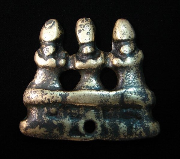 珍稀、罕見的鎏金【長壽三尊】（Three Buddhas of Longevity）【藏傳老天鐵】（Thogchags） ﹗