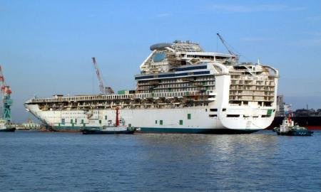 Diamond Princess after fire