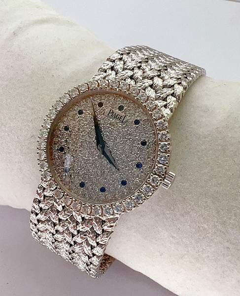 PIAGET 伯爵 8706D2 18k白金原裝滿天星 石英