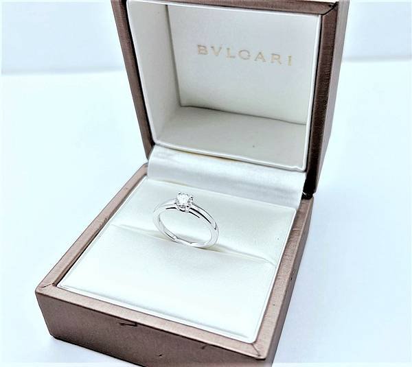 BVLGARI 寶格麗 GIA 鉑金鑽戒 0.30ct D/