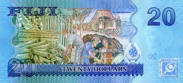 斐濟N2013年版20 Dollars