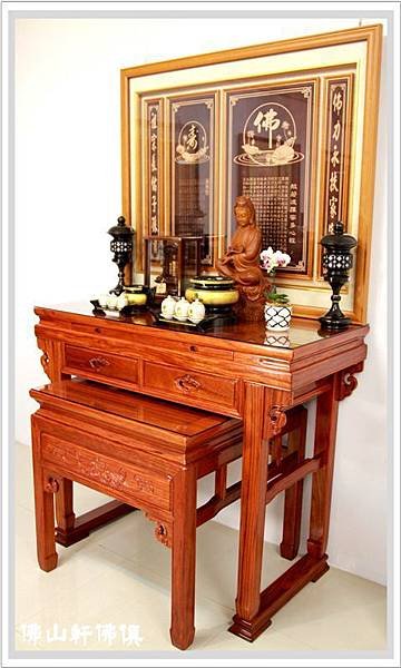 居家佛具(佛俱) - 紅珍珠花梨木神桌07.jpg