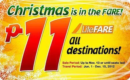 Cebu Pacific Air 11P Promotion 