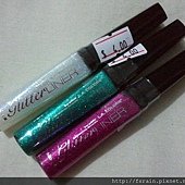 L.A. Colors Glitter Liners-Iced-Peacock-Electric Pink-1