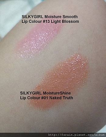 SilkyGirl Moisture Smooth &amp; MoistureShine LipColour-Swatch-05