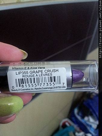 L.A. Colors Lipstick-LIP355 Grape Crush-01