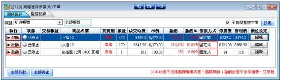 停利停損下單