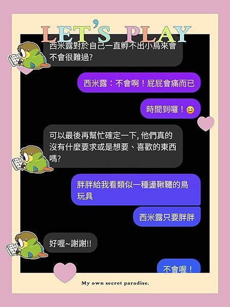 虎皮鸚鵡-烏龍綠與西米露☀️神的話語成就一切☀️