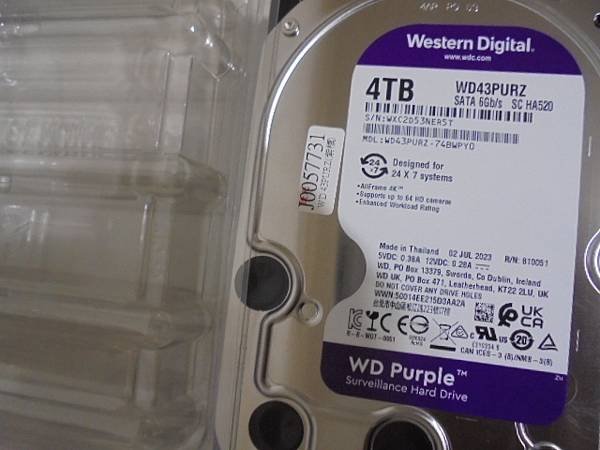 【裝回檔案】WD威騰2TB→3.5吋Purple紫標裸碟是多